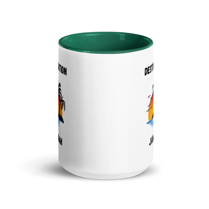 Mug w/ Color Inside - DESTINATION JANNAH (Island Collection) - Black