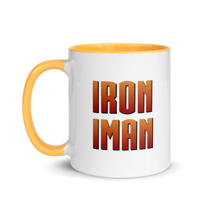 MUG Glossy Black - IRON IMAN - Medium