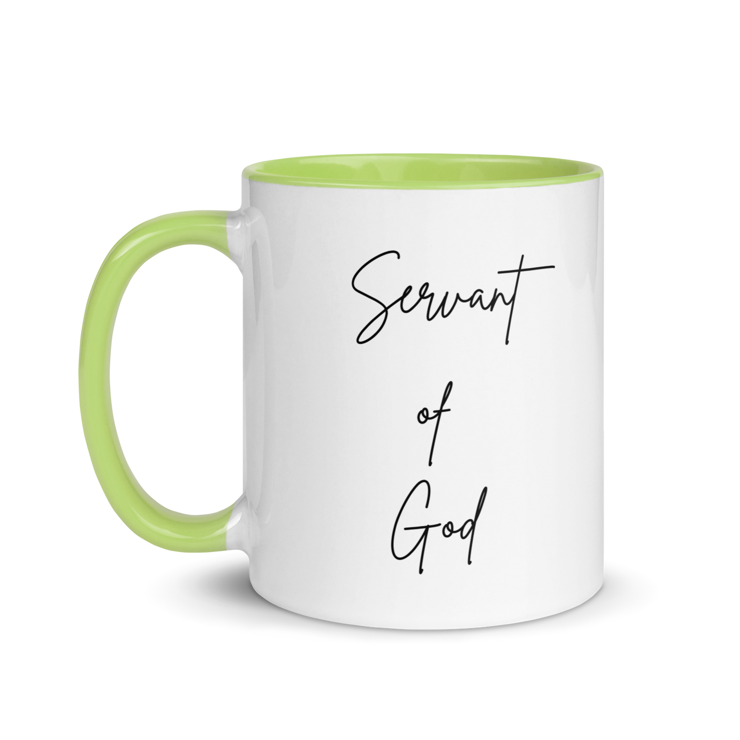 Mug w/ Color Inside - SERVANT OF GOD (Signature Collection) - Black