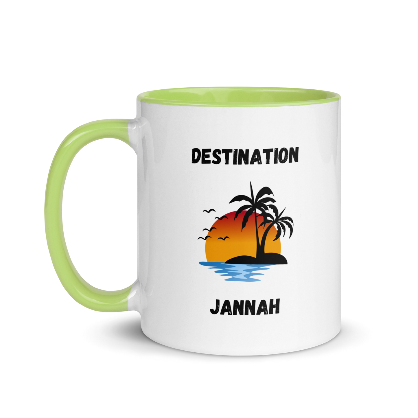 Mug w/ Color Inside - DESTINATION JANNAH (Island Collection) - Black