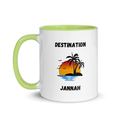 Mug w/ Color Inside - DESTINATION JANNAH (Island Collection) - Black