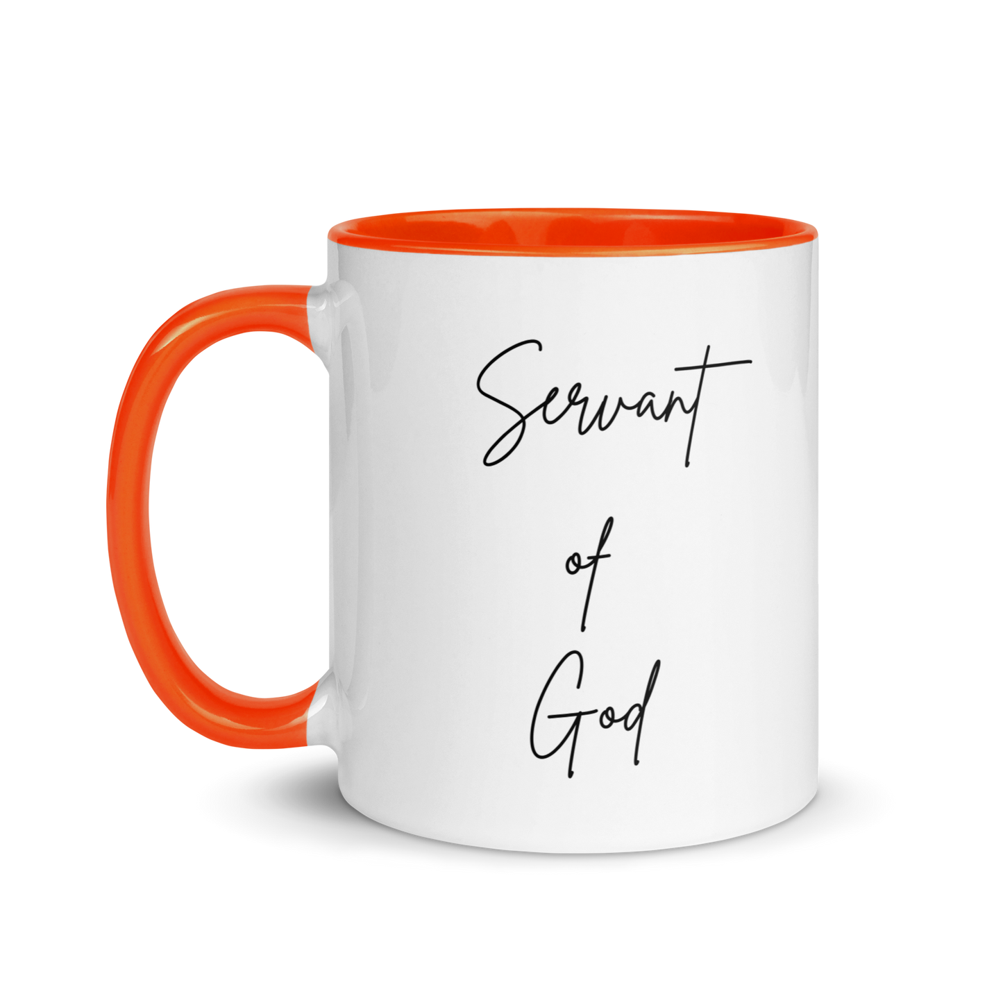 Mug w/ Color Inside - SERVANT OF GOD (Signature Collection) - Black