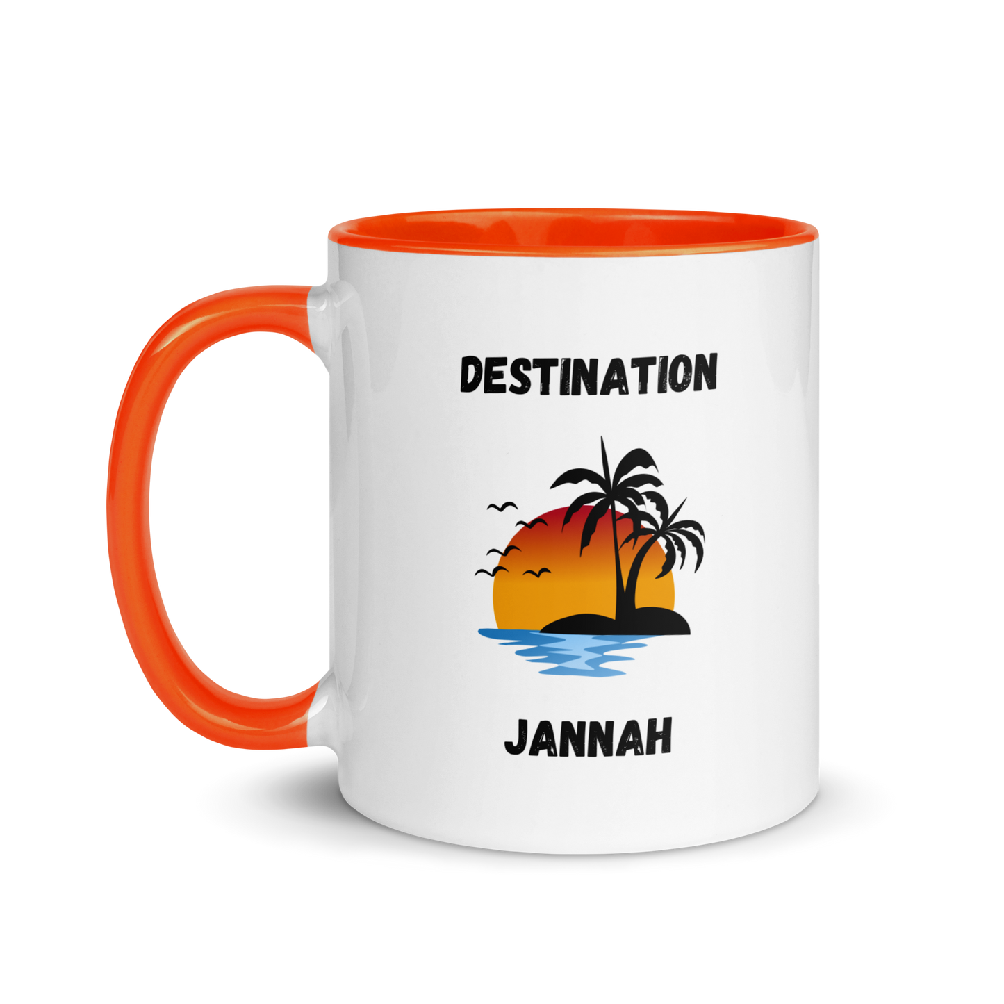 Mug w/ Color Inside - DESTINATION JANNAH (Island Collection) - Black