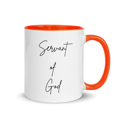 Mug w/ Color Inside - SERVANT OF GOD (Signature Collection) - Black