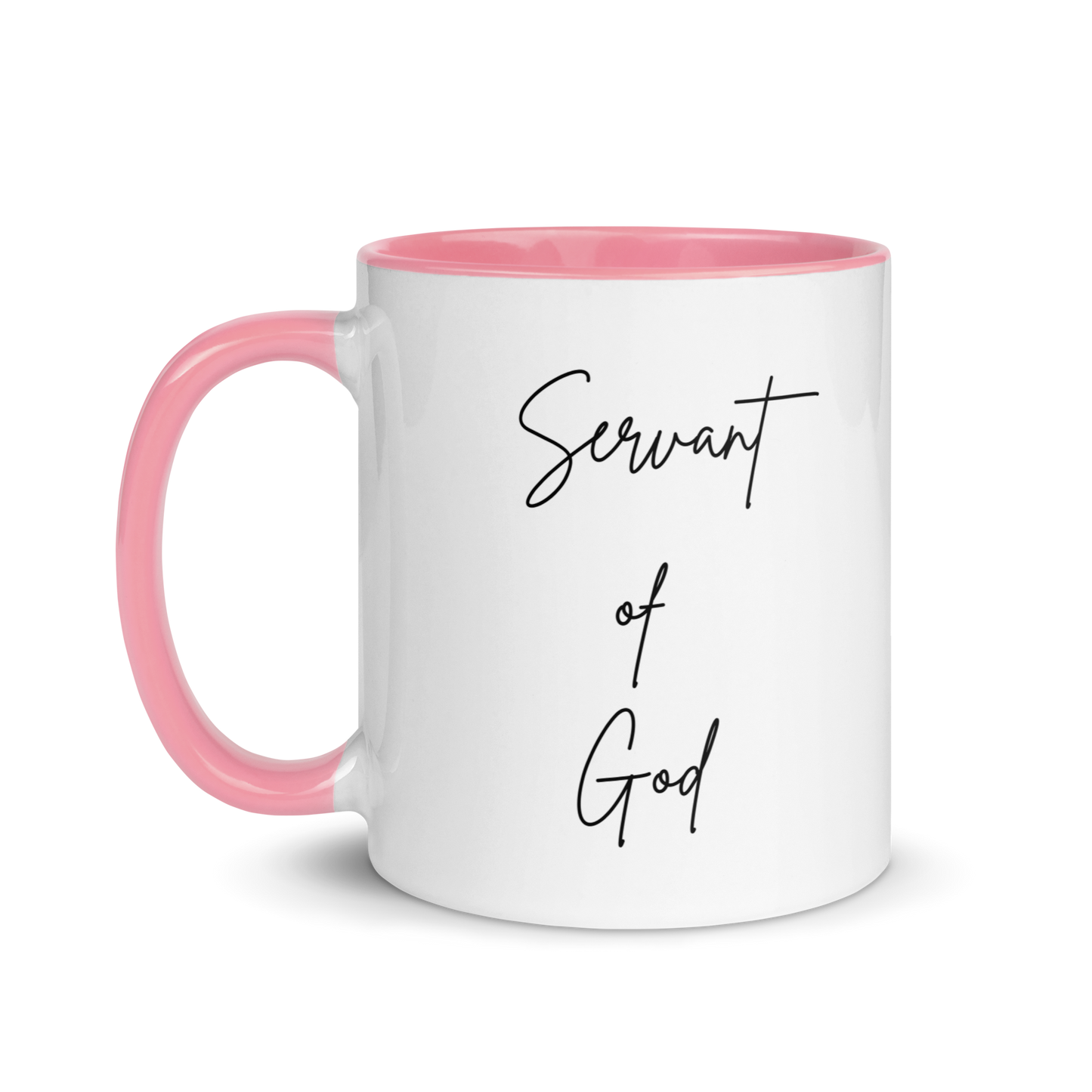 Mug w/ Color Inside - SERVANT OF GOD (Signature Collection) - Black