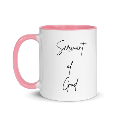 Mug w/ Color Inside - SERVANT OF GOD (Signature Collection) - Black