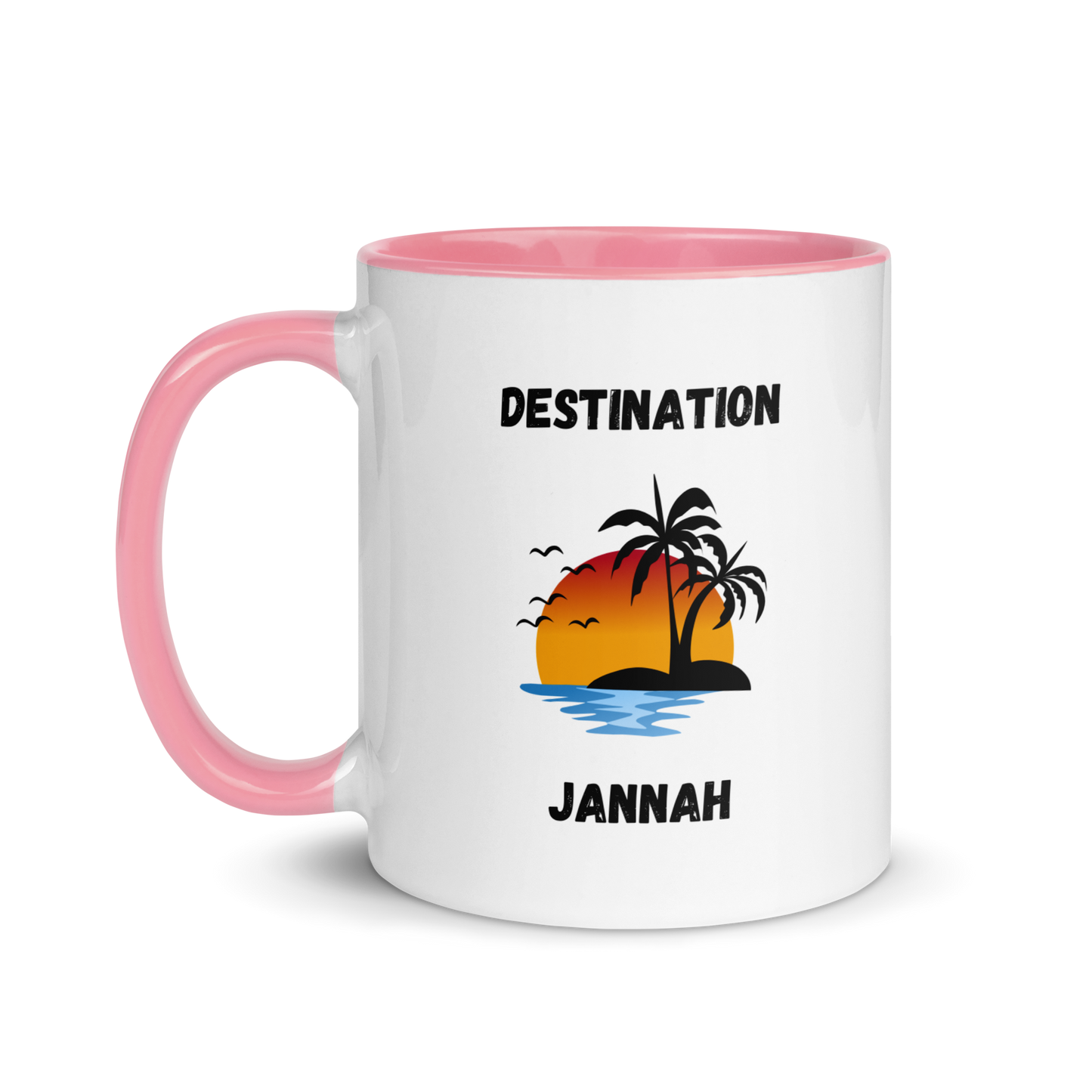 Mug w/ Color Inside - DESTINATION JANNAH (Island Collection) - Black