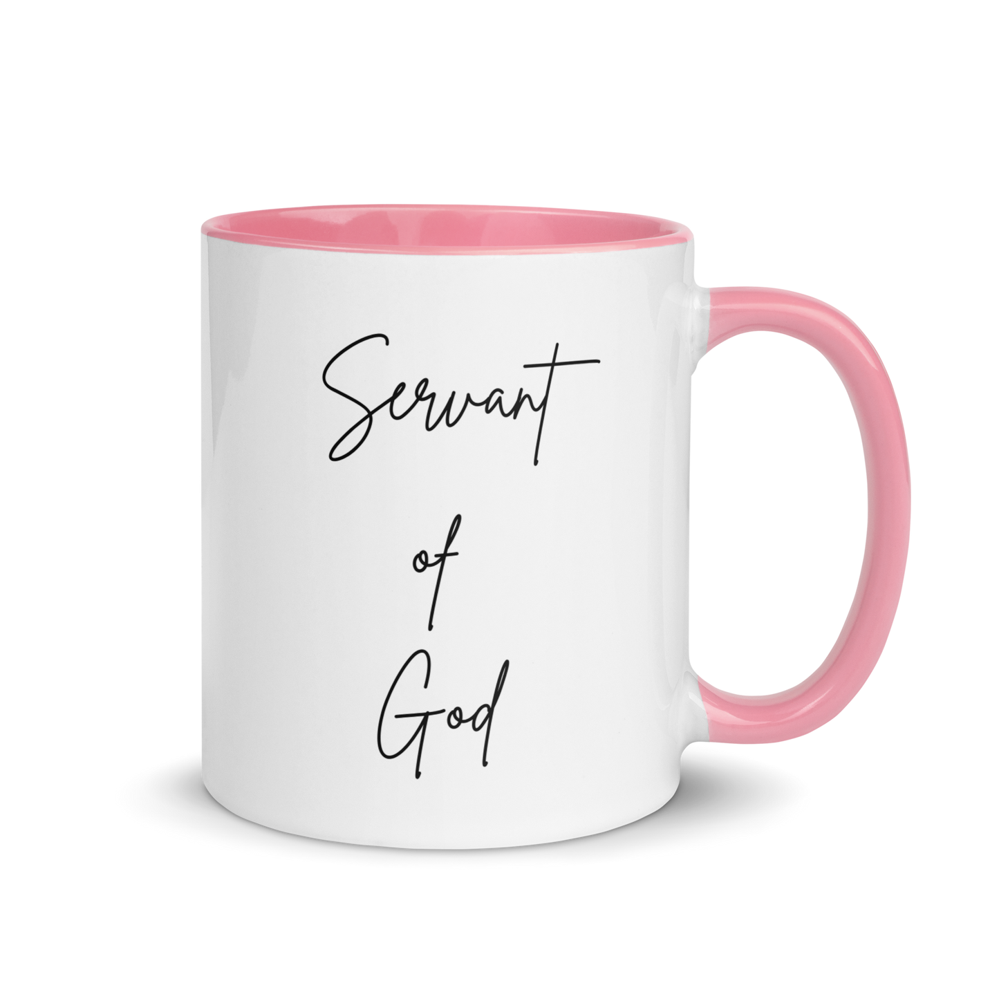 Mug w/ Color Inside - SERVANT OF GOD (Signature Collection) - Black