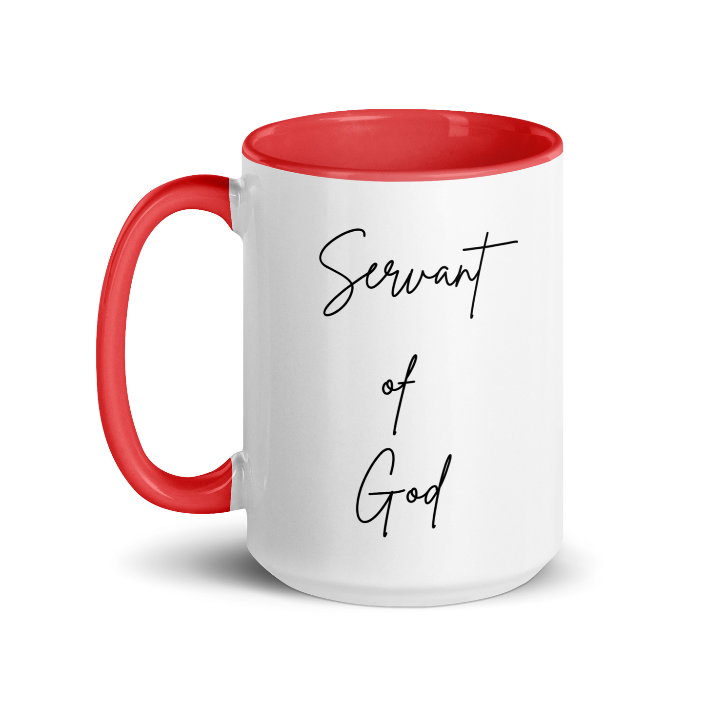 Mug w/ Color Inside - SERVANT OF GOD (Signature Collection) - Black