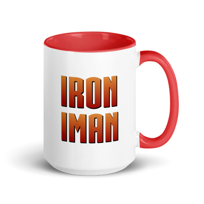 MUG Glossy Black - IRON IMAN - Medium