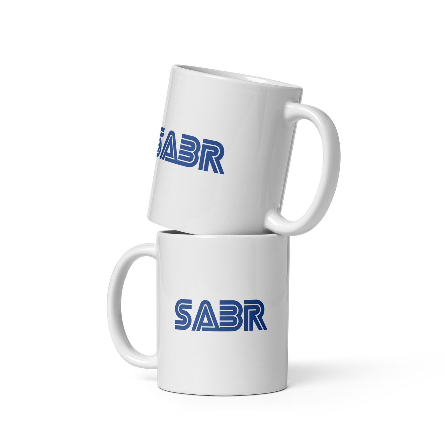 MUG Glossy White - SABR Genesis - Blue