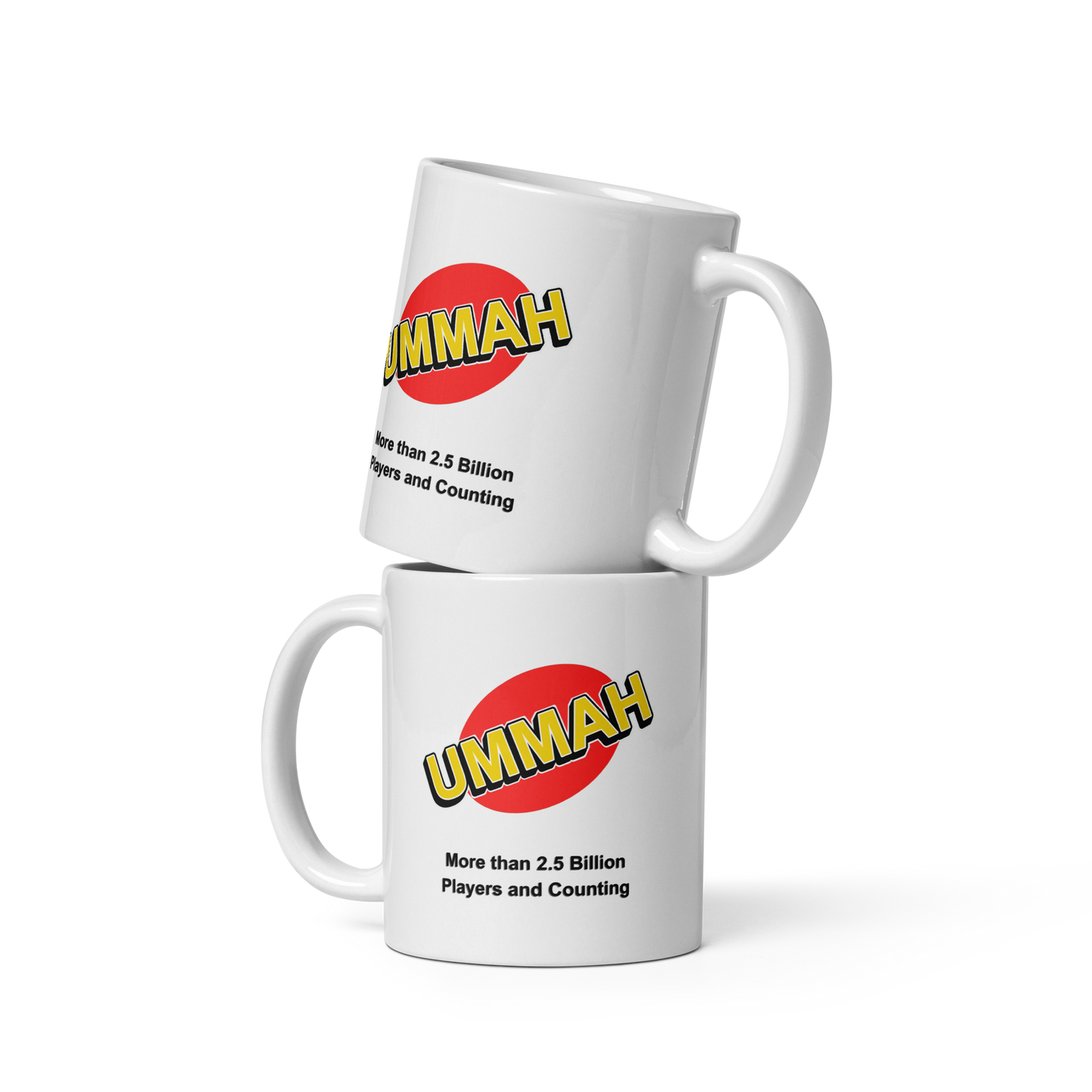 MUG Glossy White - UMMAH MORE THAN - Black