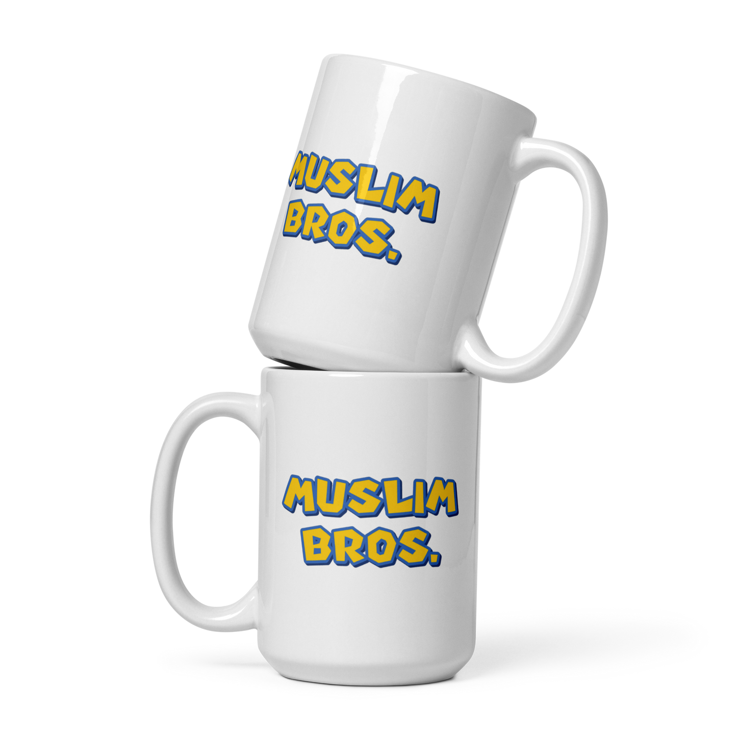 MUG Glossy White - MUSLIM BROS - Large