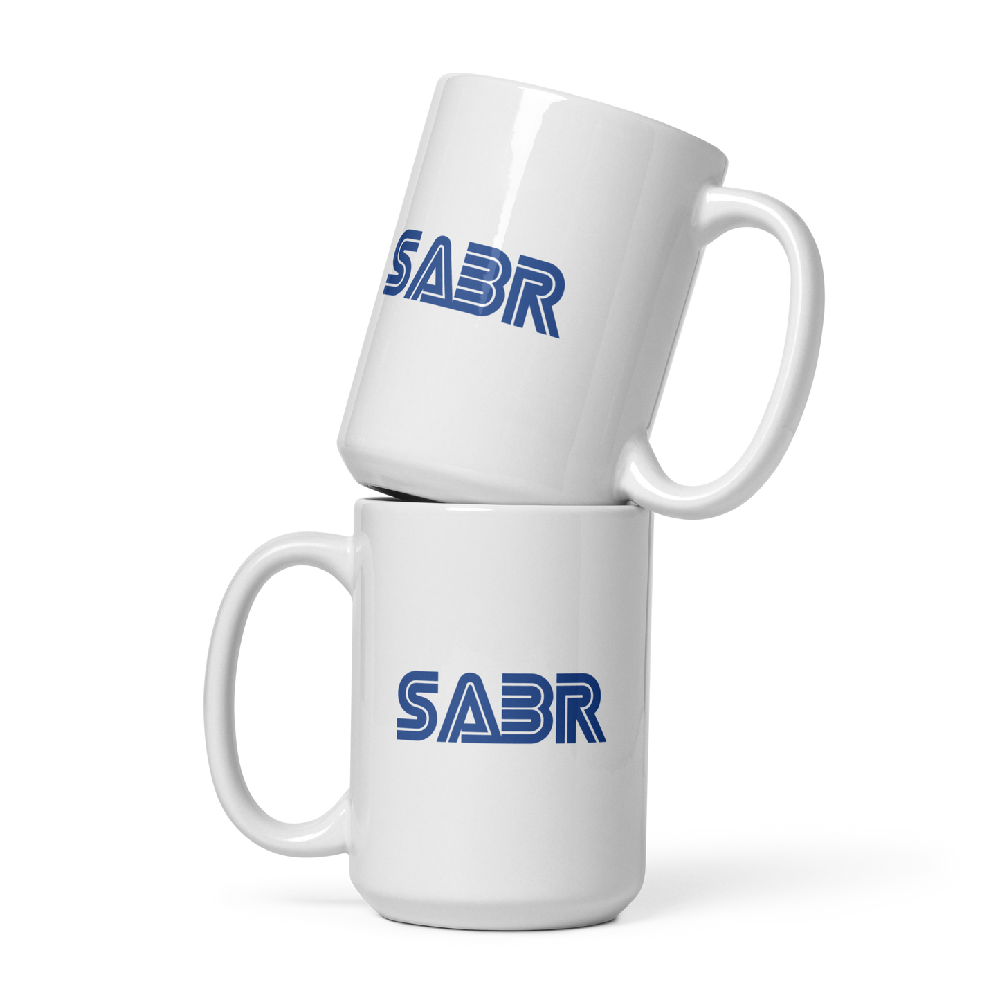 MUG Glossy White - SABR Genesis - Blue