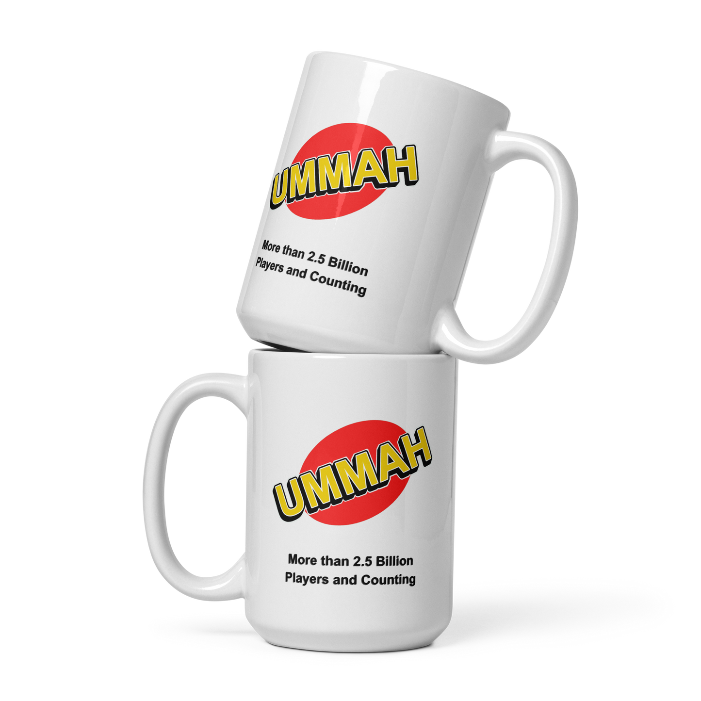 MUG Glossy White - UMMAH MORE THAN - Black