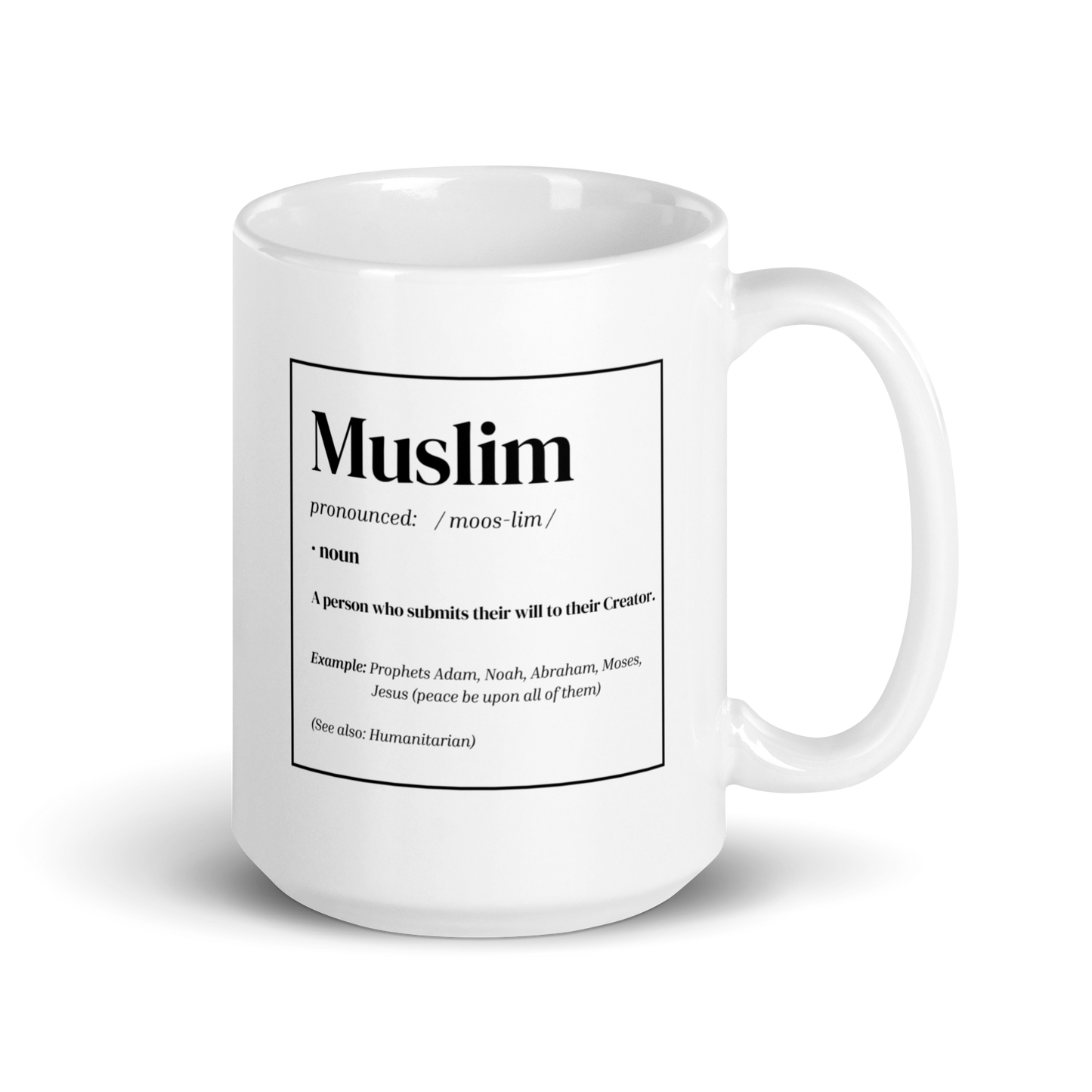 MUG Glossy White - MUSLIM DEFINITION