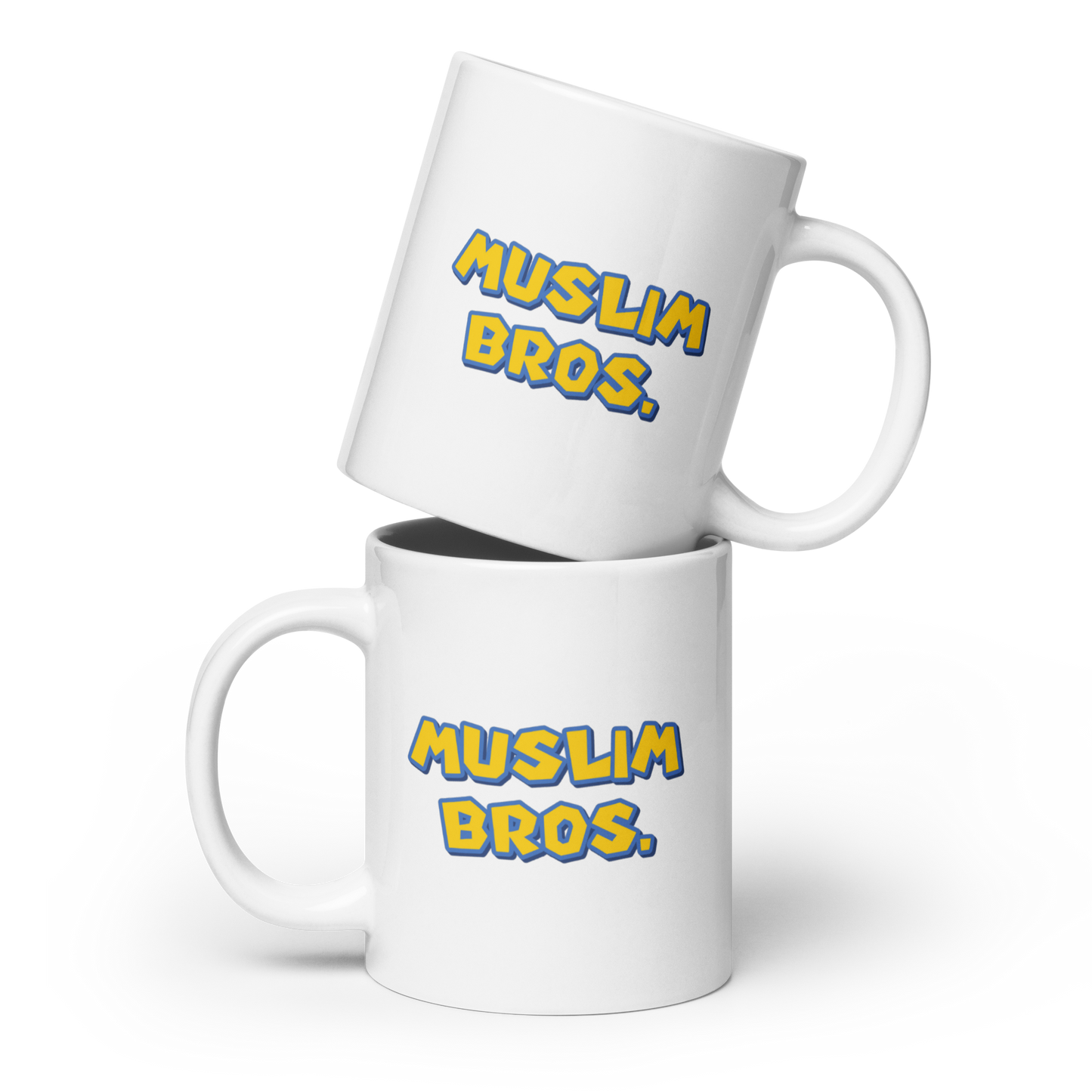 MUG Glossy White - MUSLIM BROS - Large