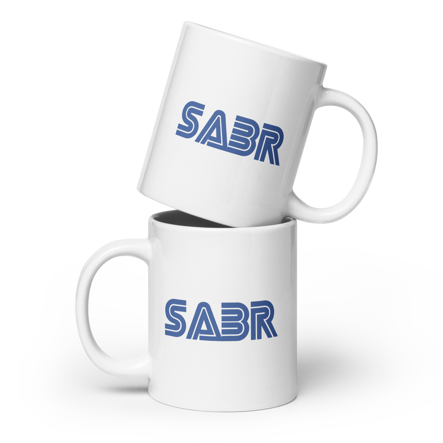 MUG Glossy White - SABR Genesis - Blue