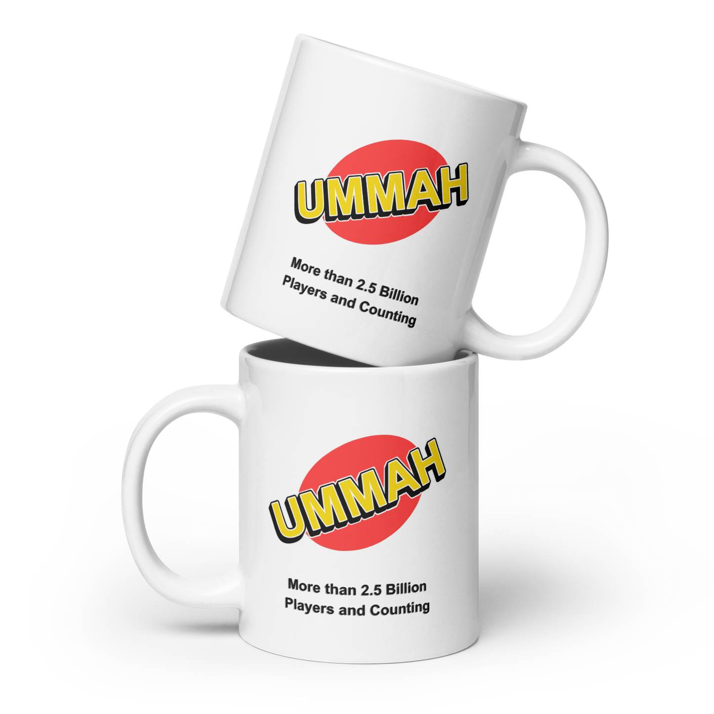 MUG Glossy White - UMMAH MORE THAN - Black