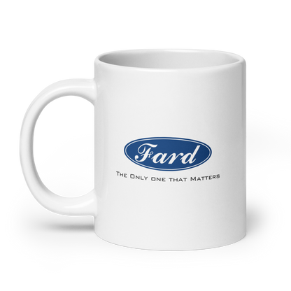 MUG Glossy White - FARD - Black