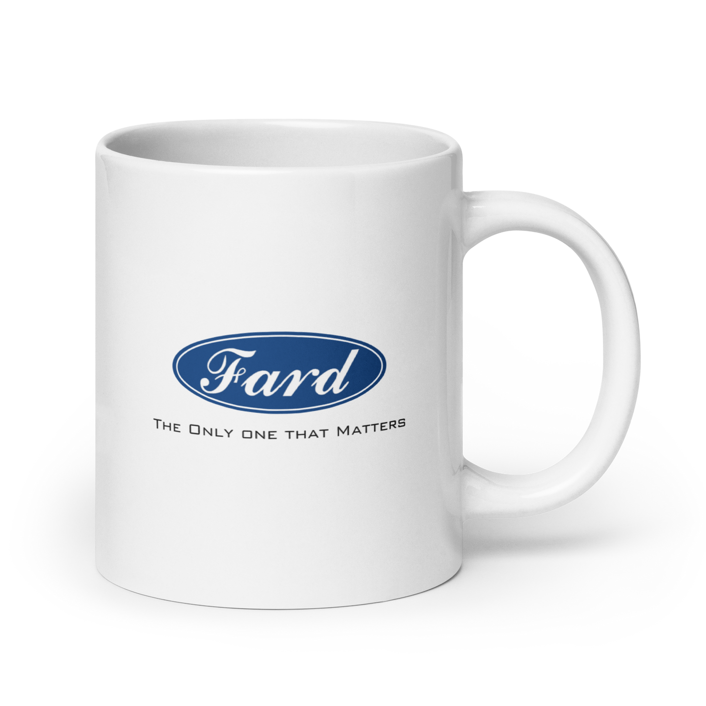 MUG Glossy White - FARD - Black