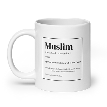 MUG Glossy White - MUSLIM DEFINITION