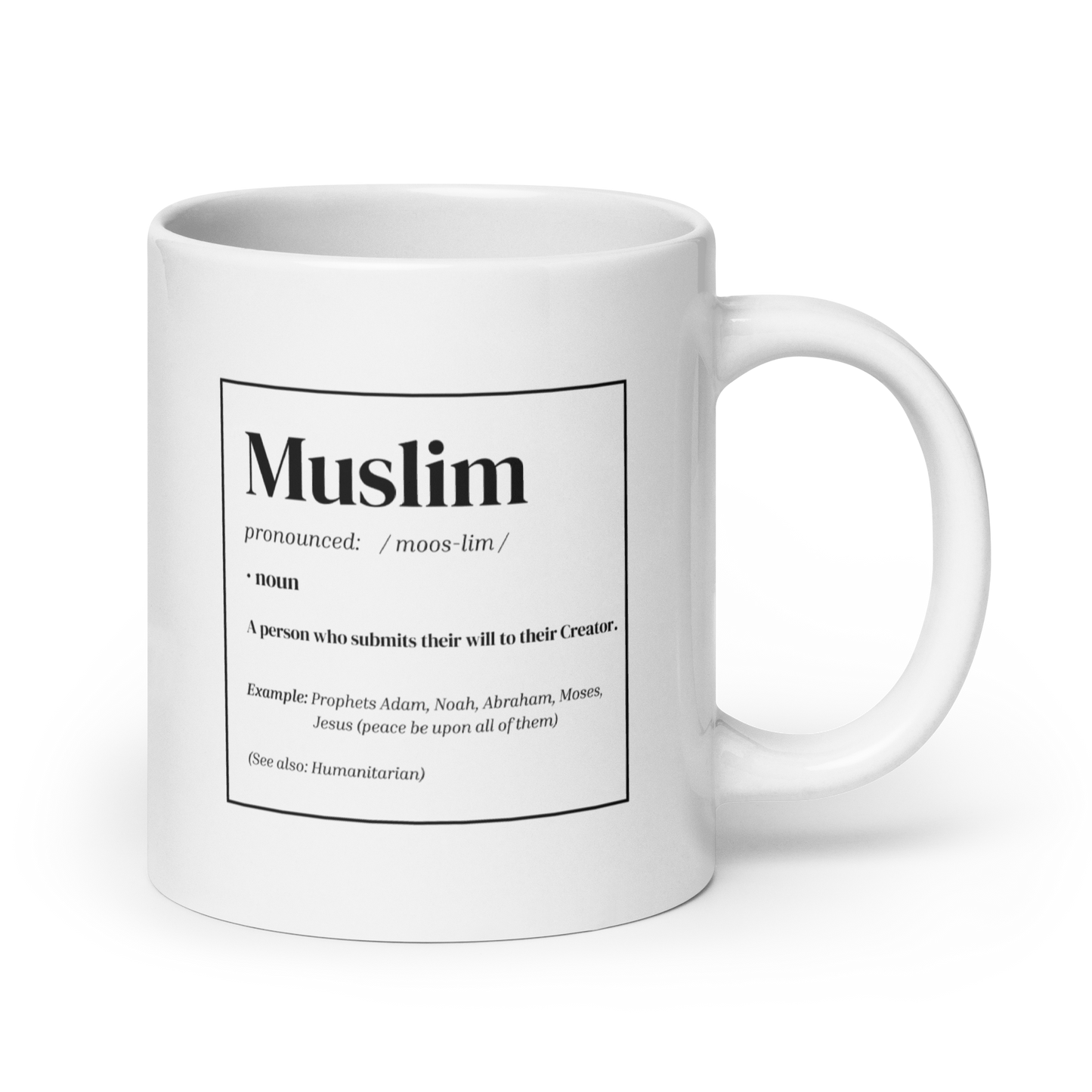 MUG Glossy White - MUSLIM DEFINITION