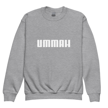 CHILDREN's Crewneck Sweatshirt - UMMAH - White