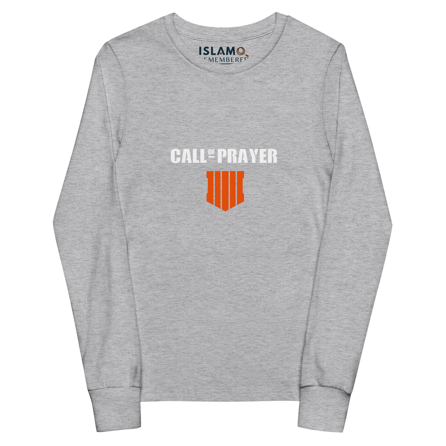 CHILDREN's Long Sleeve - CALL OF PRAYER - White/Orange