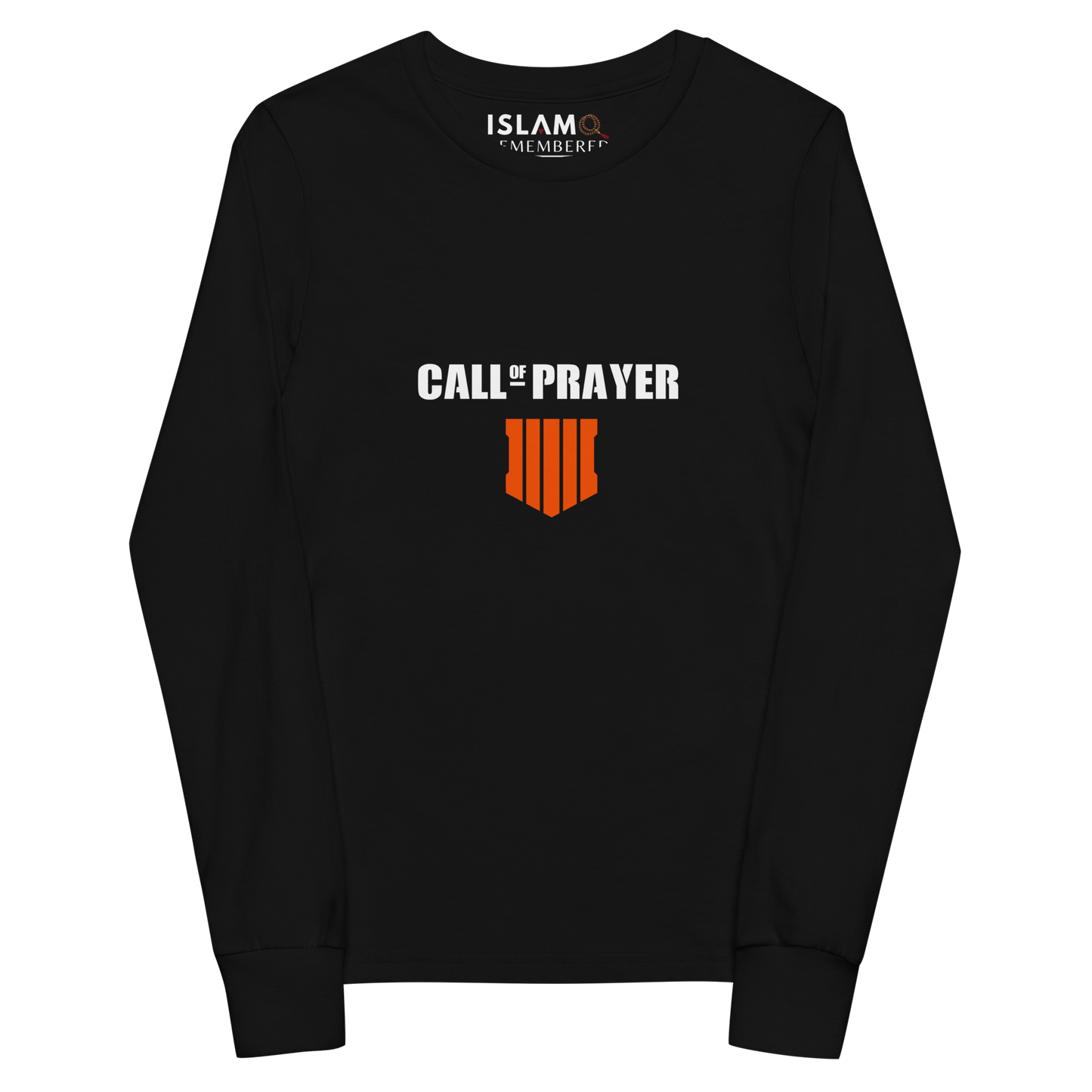 CHILDREN's Long Sleeve - CALL OF PRAYER - White/Orange