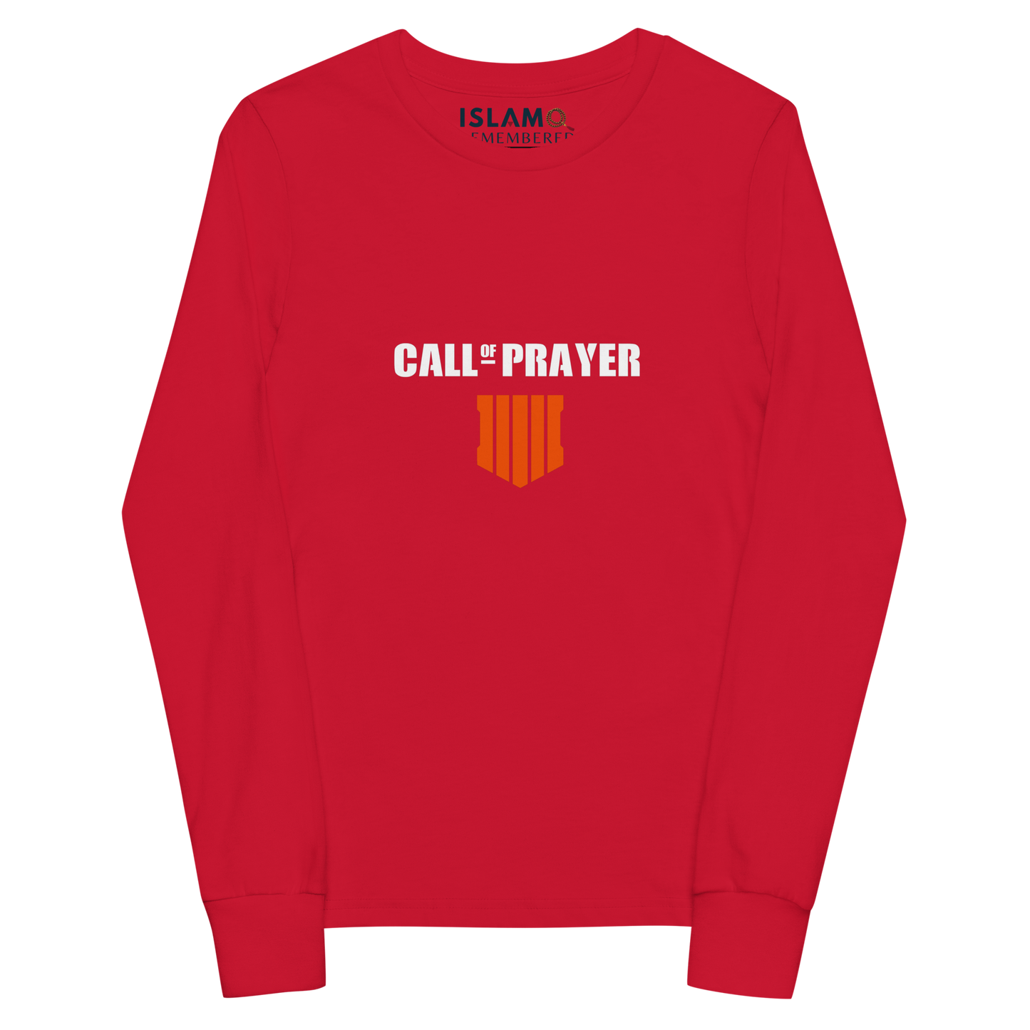 CHILDREN's Long Sleeve - CALL OF PRAYER - White/Orange