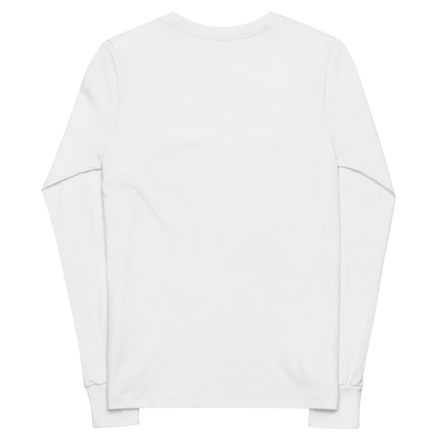 CHILDREN's Long Sleeve - THE QIBLAH FACE (Never Stop Praying - Back Logo) - White