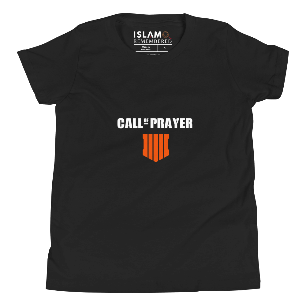 CHILDREN's T-Shirt - CALL OF PRAYER - White/Orange