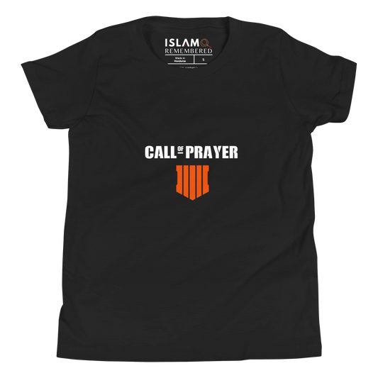 CHILDREN's T-Shirt - CALL OF PRAYER - White/Orange