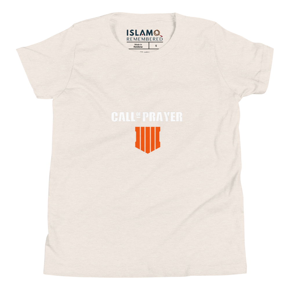 CHILDREN's T-Shirt - CALL OF PRAYER - White/Orange