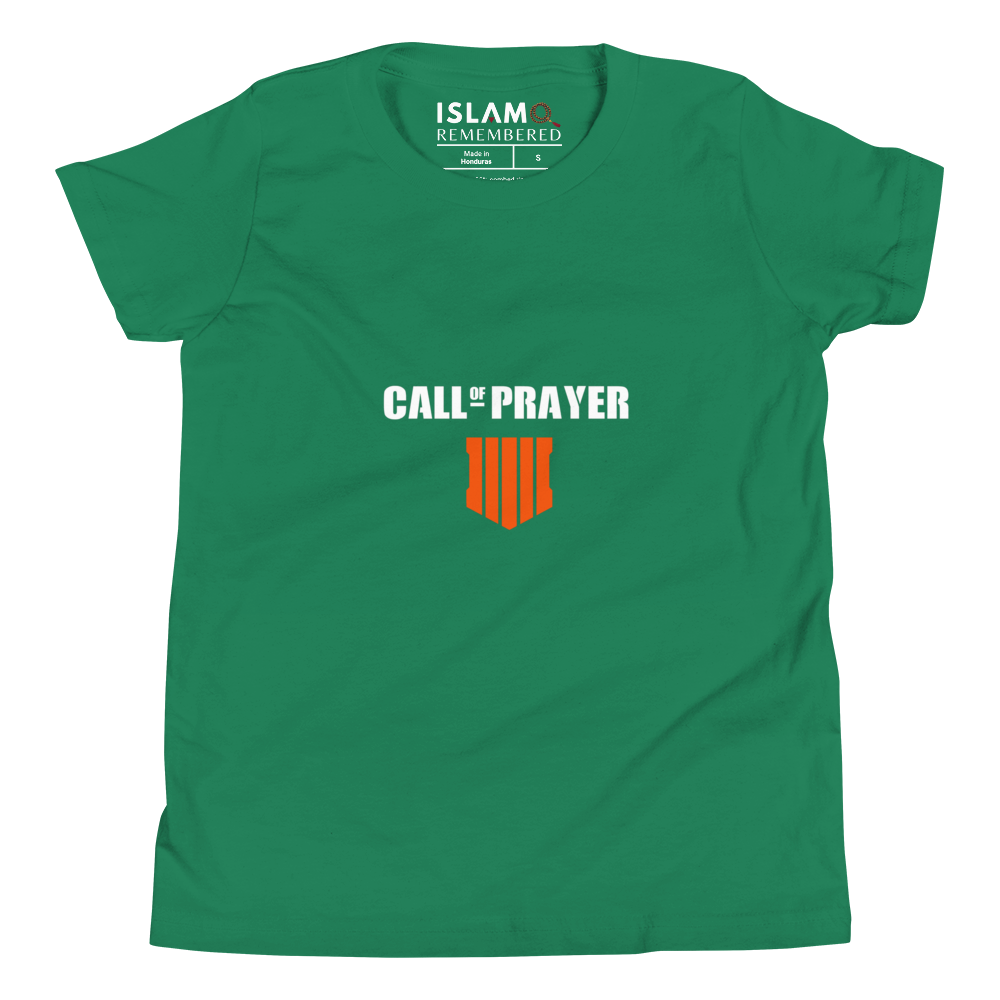 CHILDREN's T-Shirt - CALL OF PRAYER - White/Orange