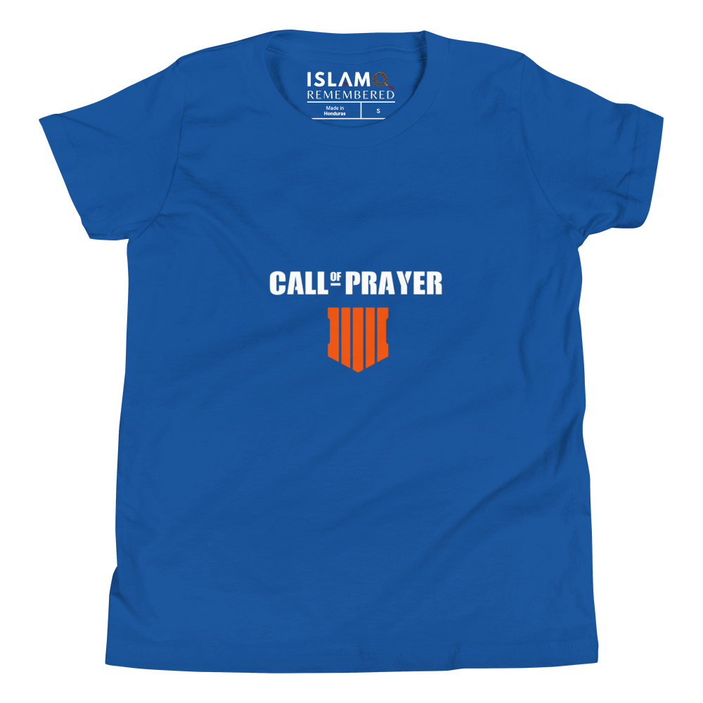 CHILDREN's T-Shirt - CALL OF PRAYER - White/Orange